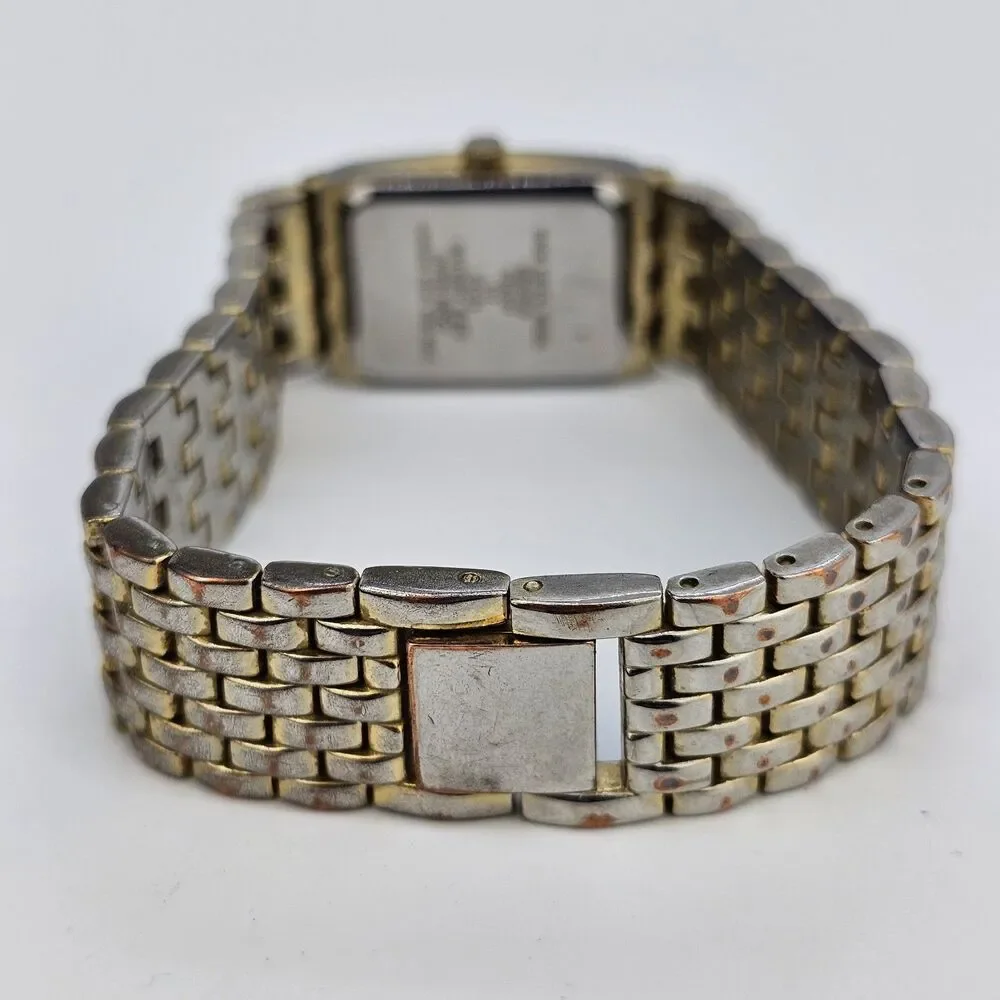 Benrus Women's Watch 19MM Gold Dial Diamond Bezel Gold Bracelet 6.5